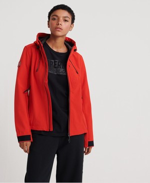 Superdry Hooded SD-Windtrekker Női Kabát Fekete/Piros | XDMNH4531